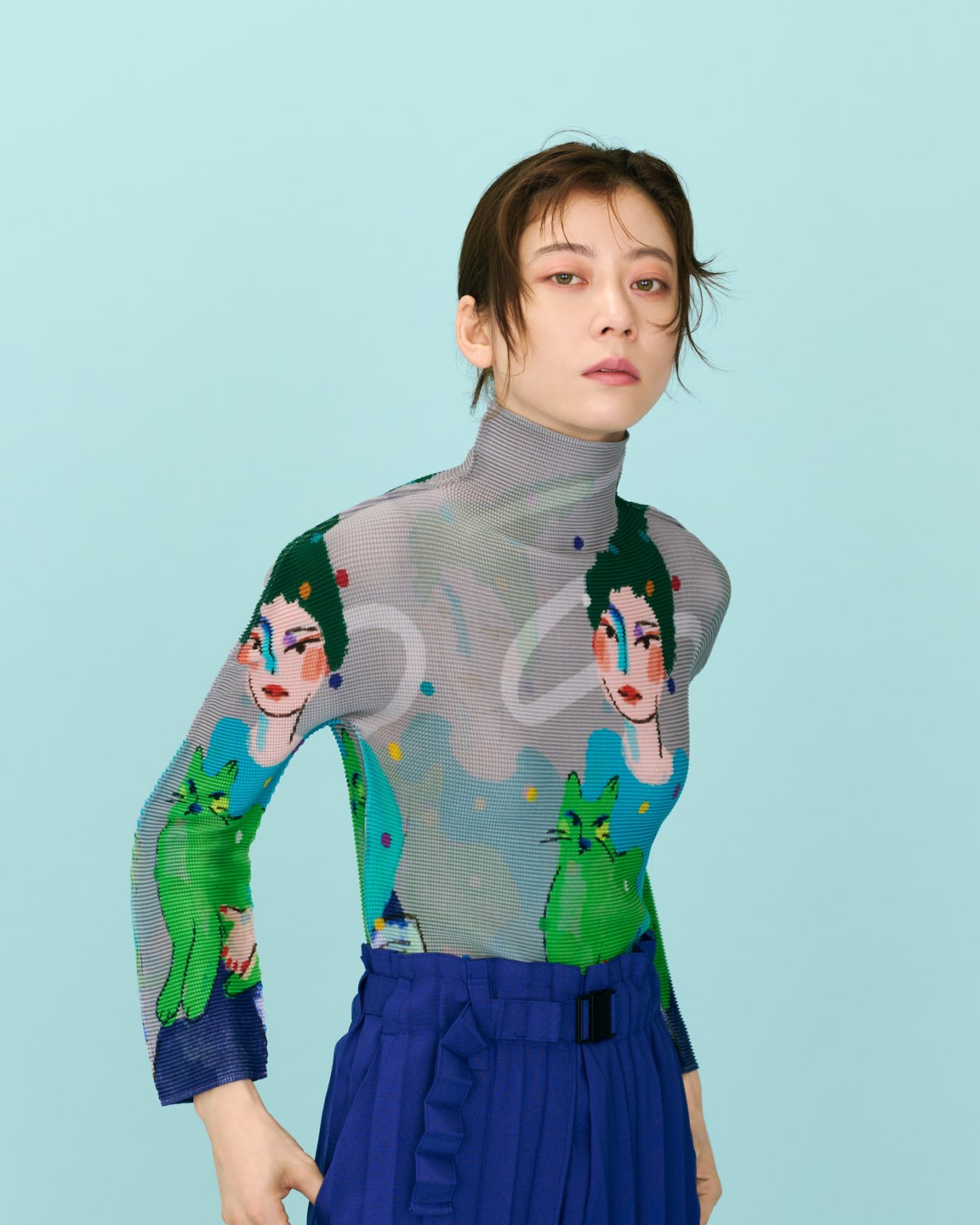 SUMIREが着る〈me ISSEY MIYAKE〉