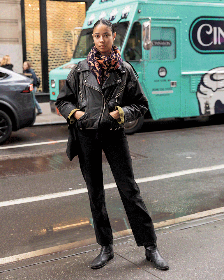 冬のNYでスナップ！トムボーイ的アイテムをプラス