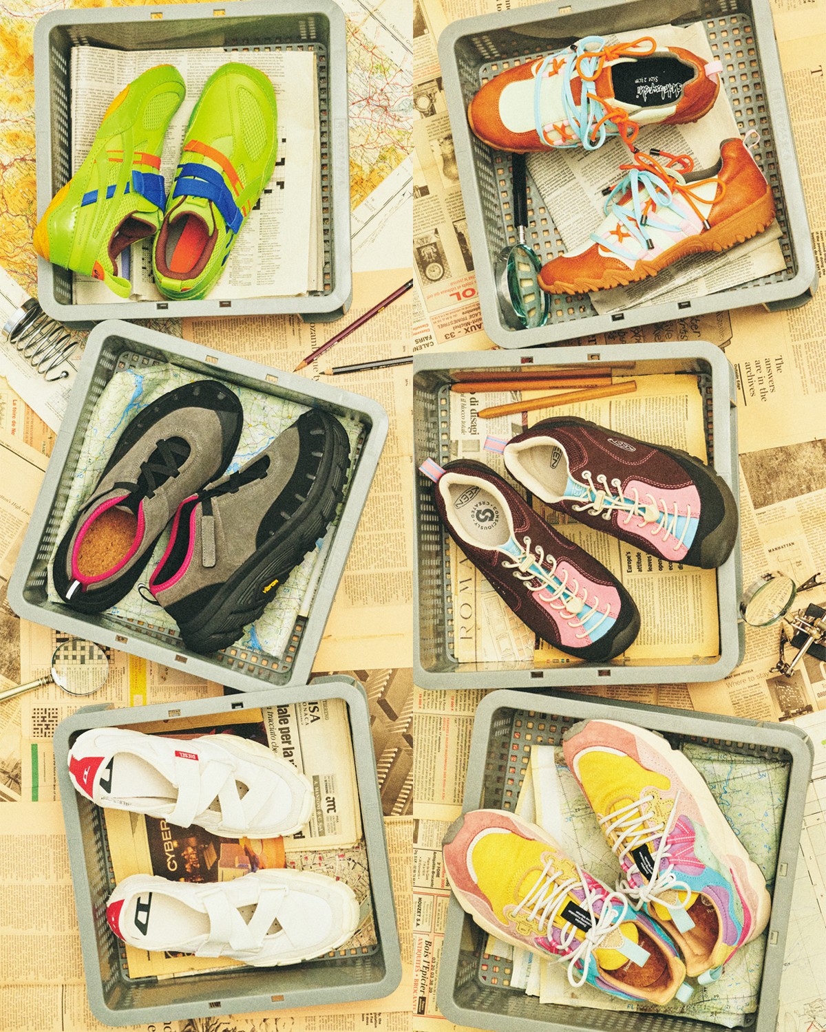 主役級のマルチカラー＆リズムを刻むジグザグディテールのスニーカー6選