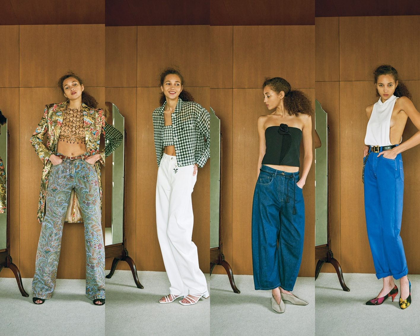 新型デニムで真夜中のひとりファッションショー