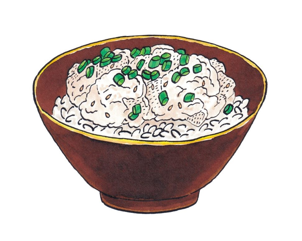 春のカミナリと豆腐