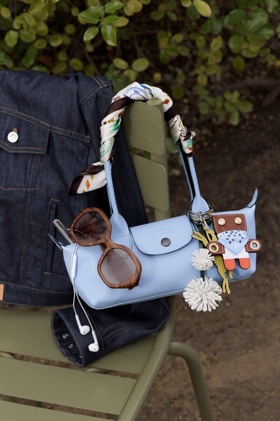 LONGCHAMP ル プリアージュSシェル水色 ロンシャン〉の新作「ル プリ 