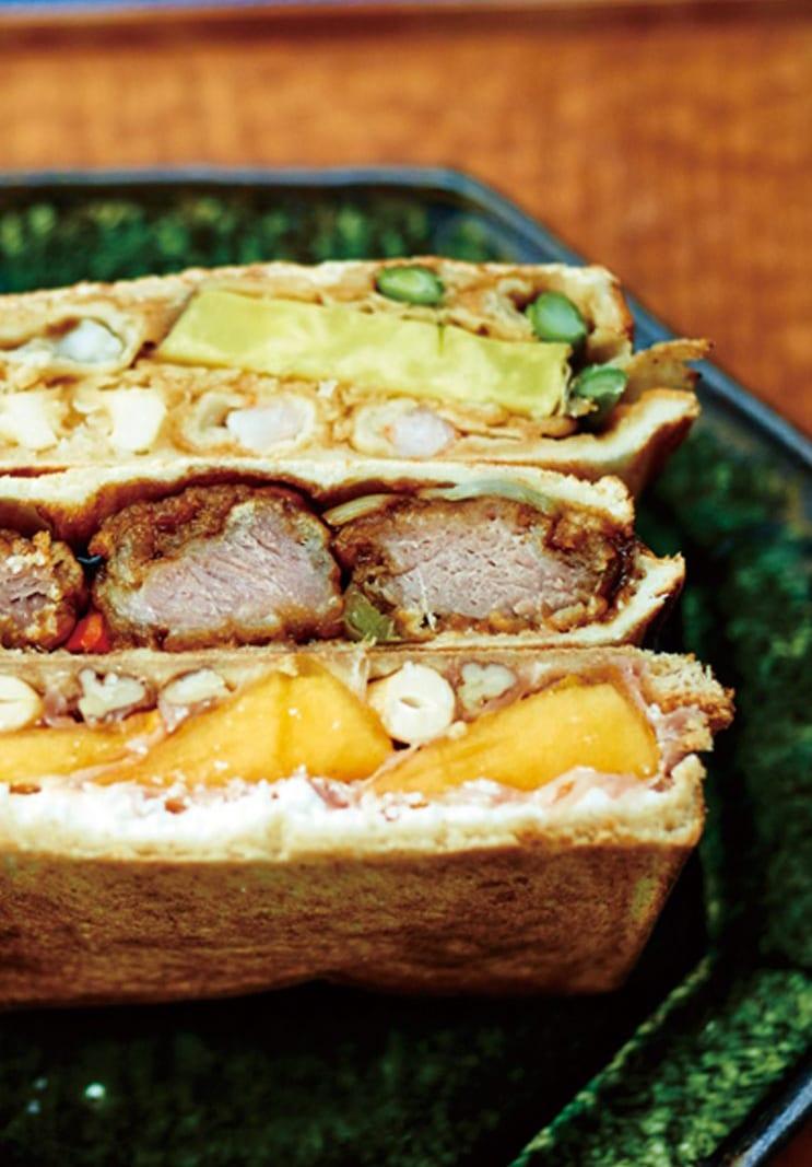 ホットサンドの断面