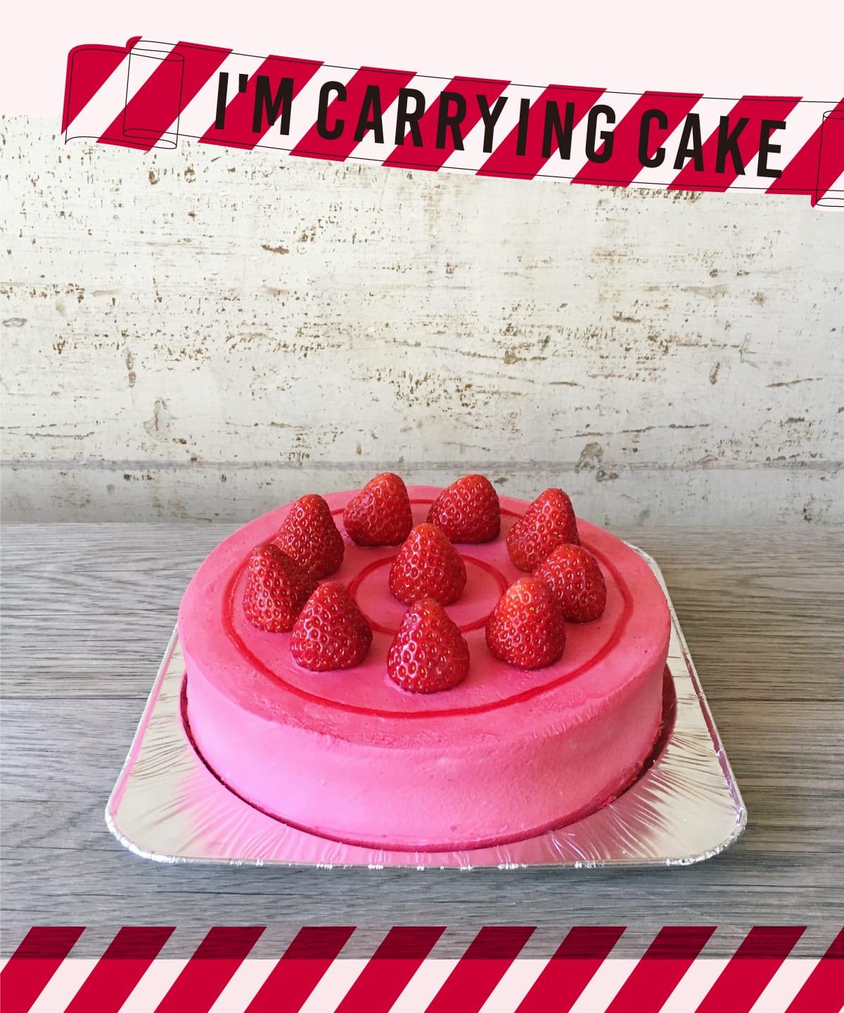 LOTUSのオリジナルオーダーのショートケーキ