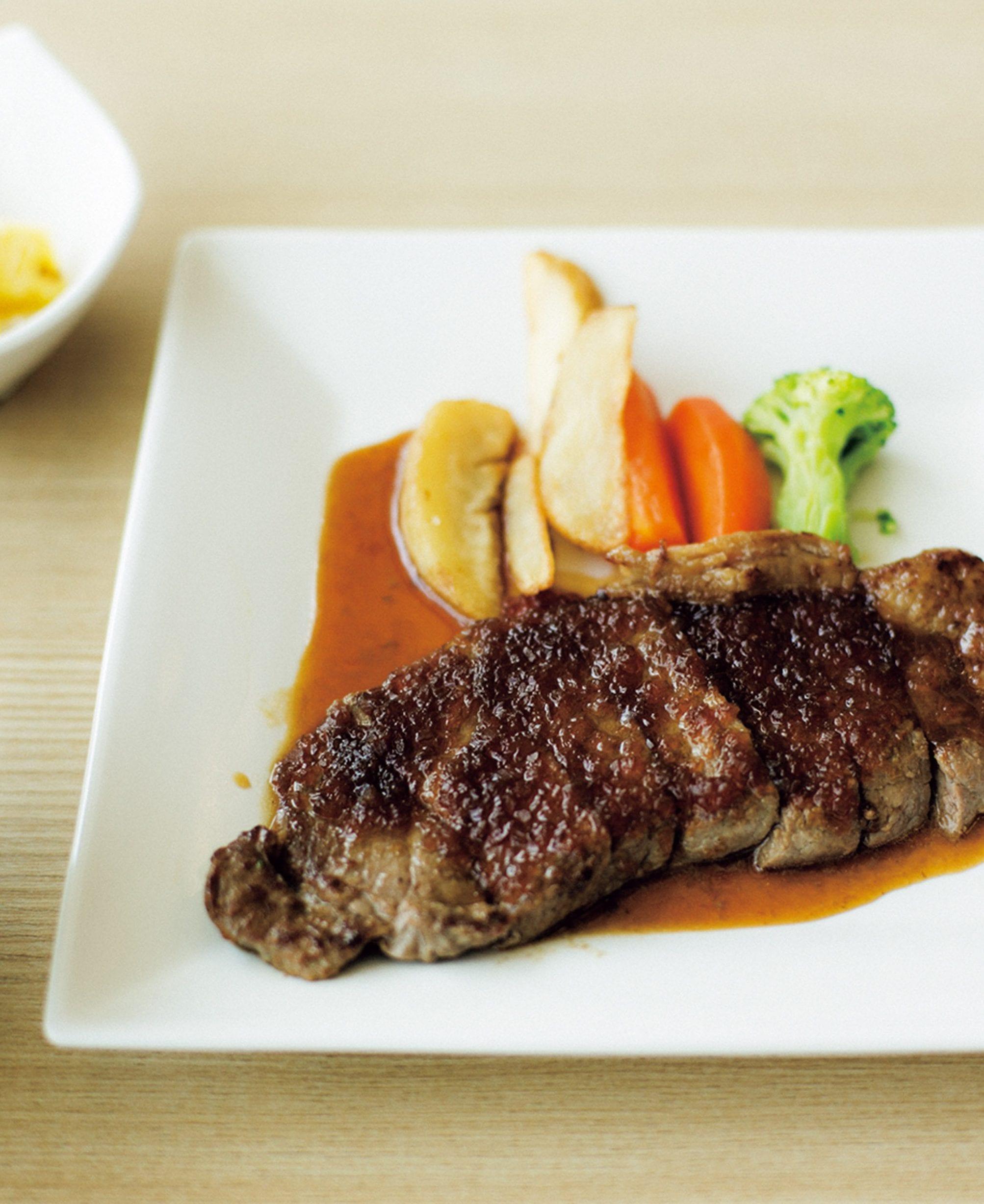 ソニーの社食 ステーキ定食