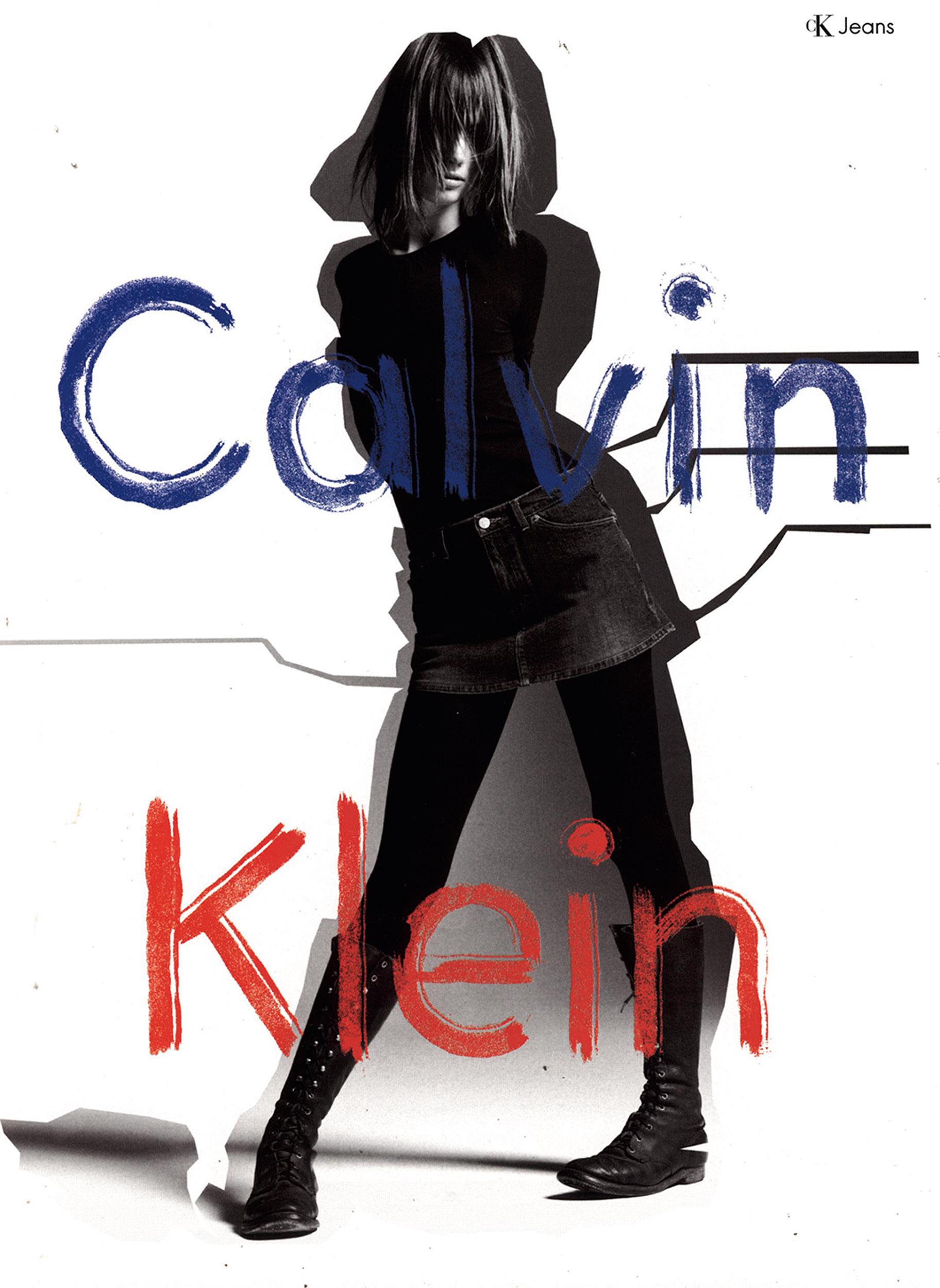 有名アートディレクターたちが選ぶ、心に刻まれたファッション広告。〈Calvin Klein〉モノクロのモデル写真をコラージュしたデザインが斬新！
