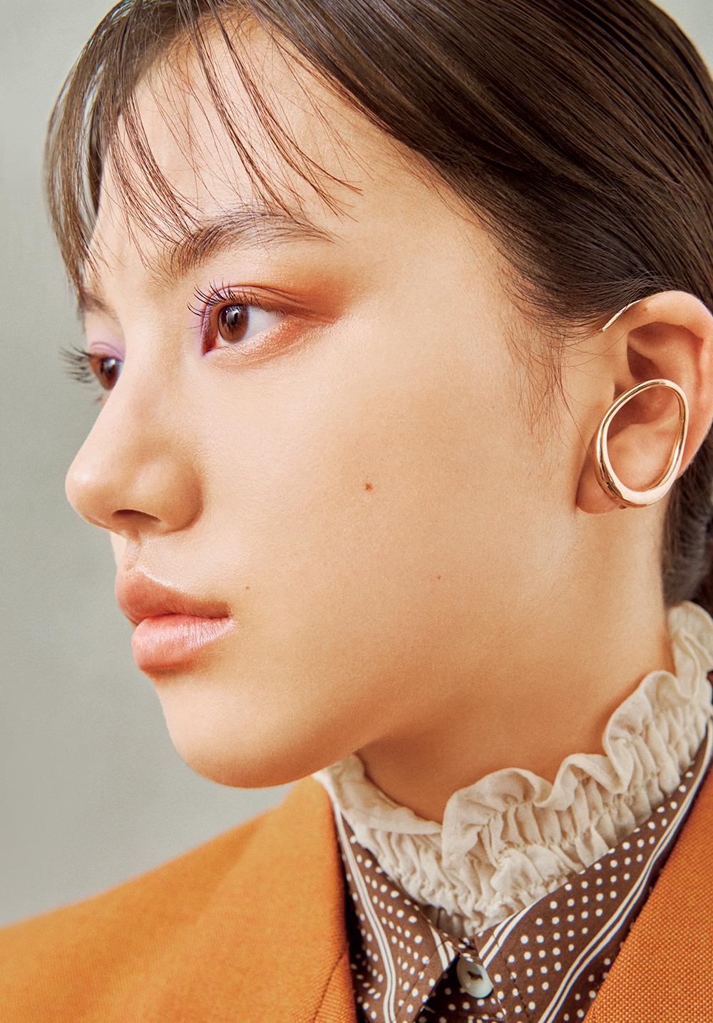 ツートーンで彩る秋のアイメイク2 パープル×テラコッタ