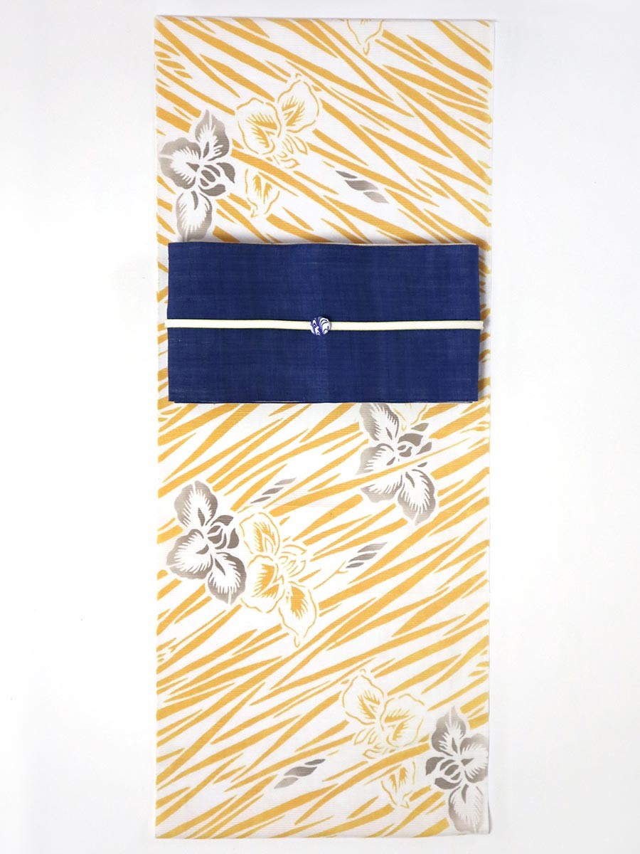 菖蒲の葉の柄の浴衣 - Slide:2