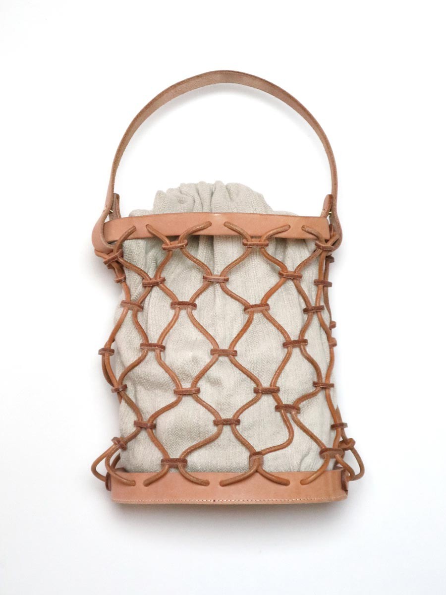 牛革のかごバッグ - Slide:3