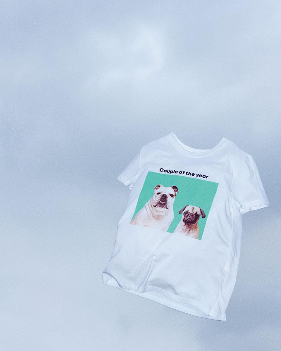 ザラのフォトプリントTシャツ