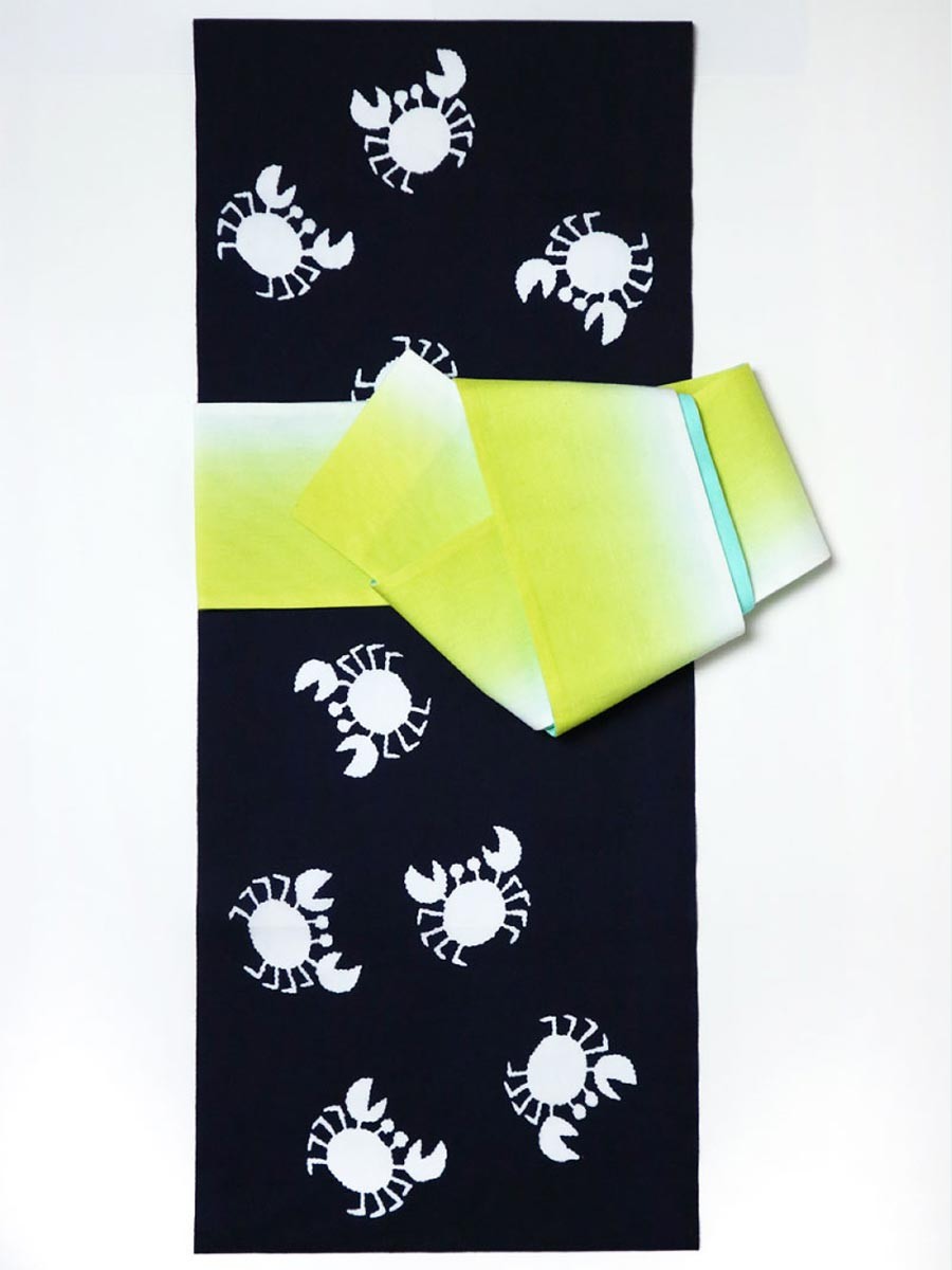 カニのイラストの浴衣 - Slide:2