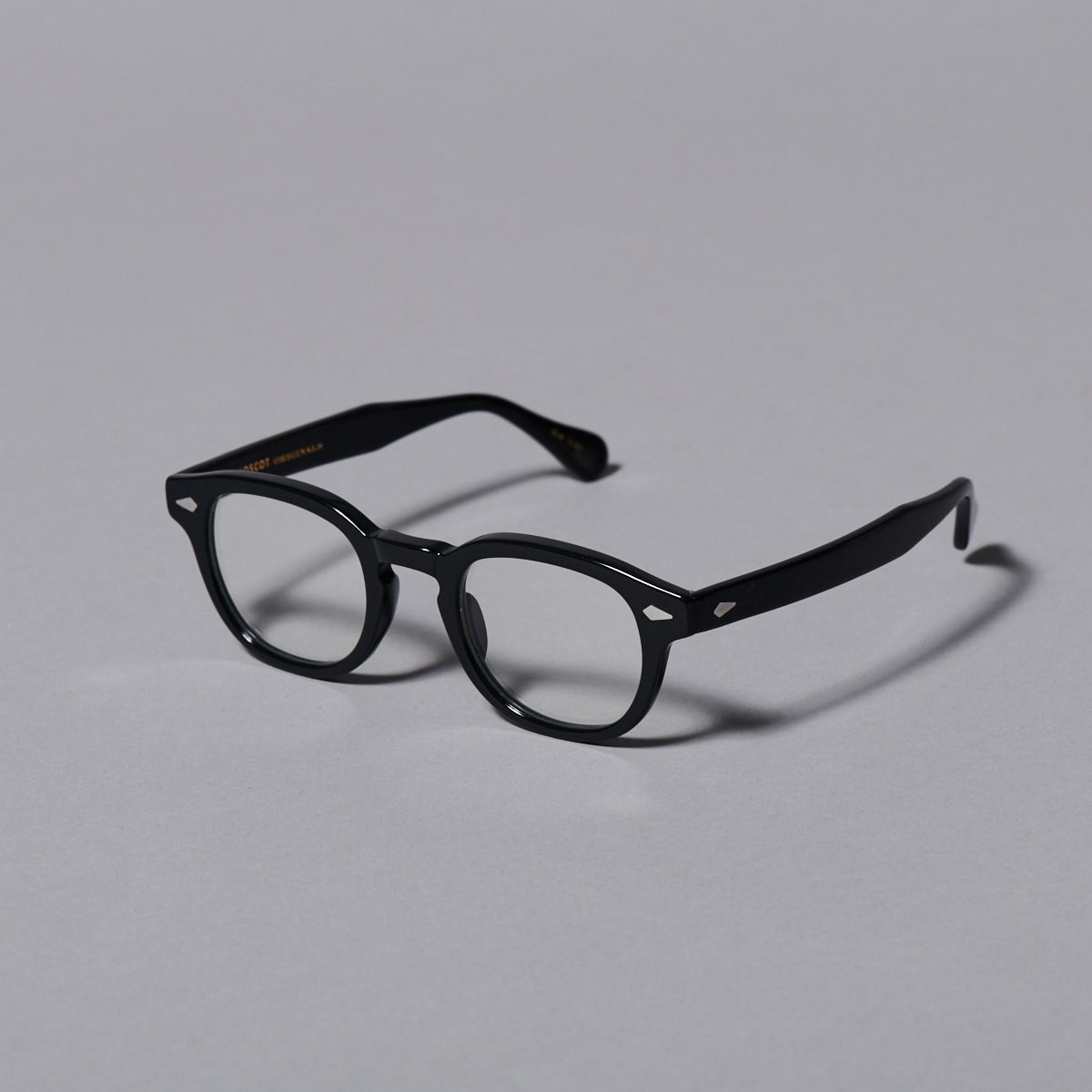 黒のスタンダード ファッション 黒ぶちメガネ - Slide:1