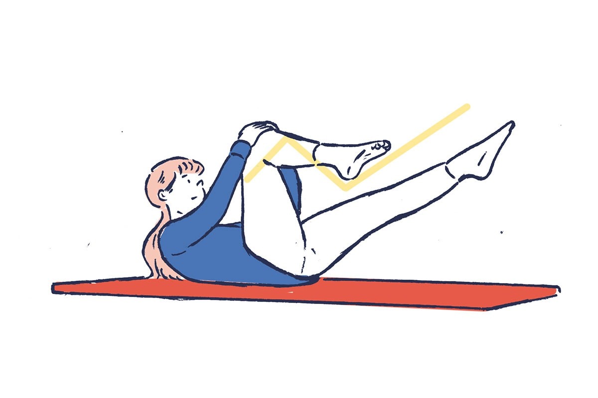 シングルストレッチのイラスト - Slide:3