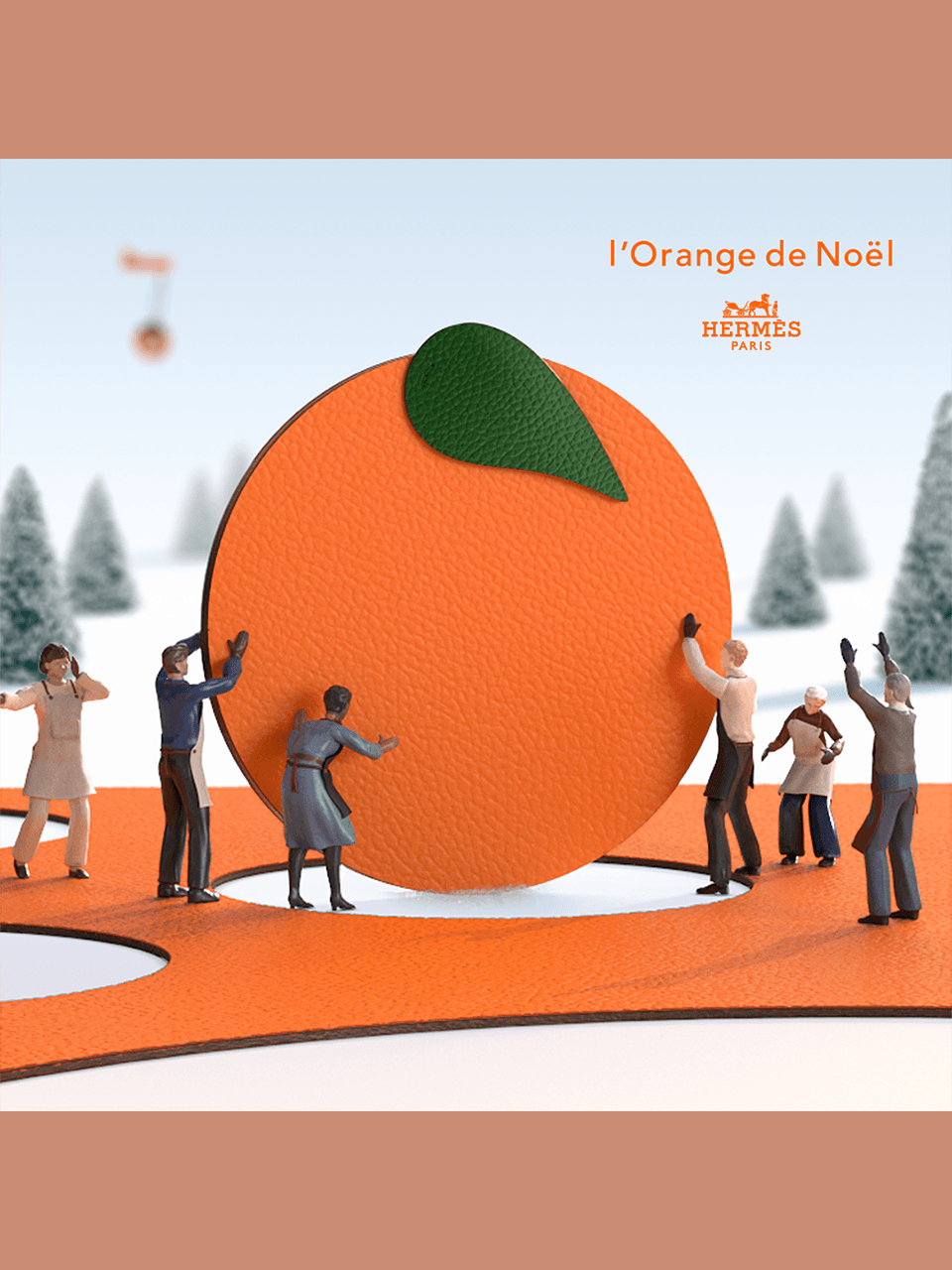エルメス、ノエル、オレンジクリスマス