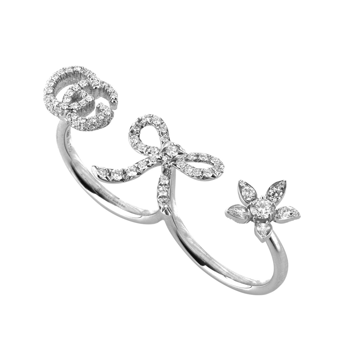 グッチ|ホワイトゴールド&ダイヤモンドのリング - Slide:6