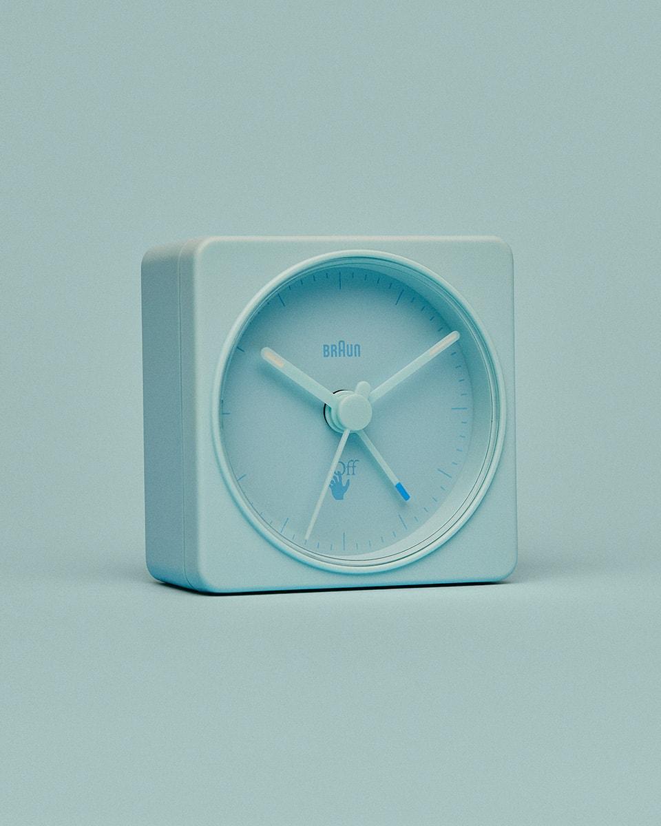 〈オフ-ホワイト™〉と家電ブランド〈ブラウン〉がコラボ。限定デザインのアラーム時計が登場 - Slide:2