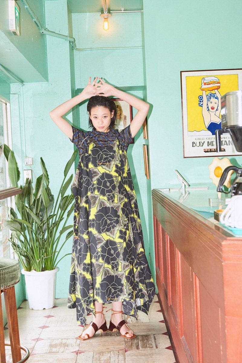 JNBY|花柄ワンピース - Slide:1