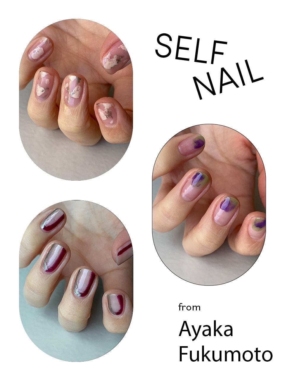 福本彩加さん
ぼかしが綺麗な指先に咲いたスミレ