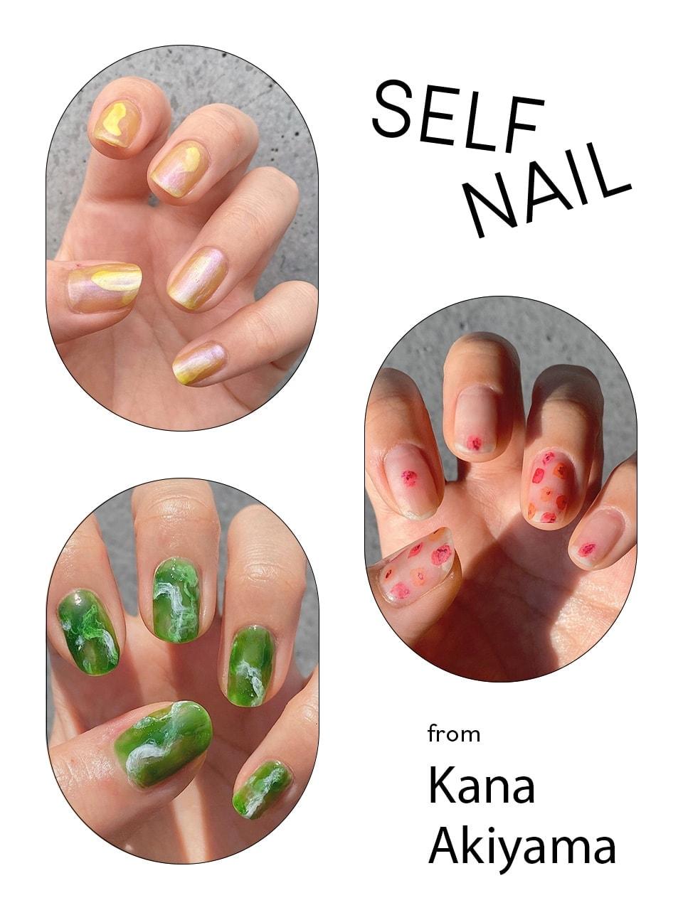 「Ten nail」オーナー・秋山かなさん
個性的なグリーン×白や小ドット