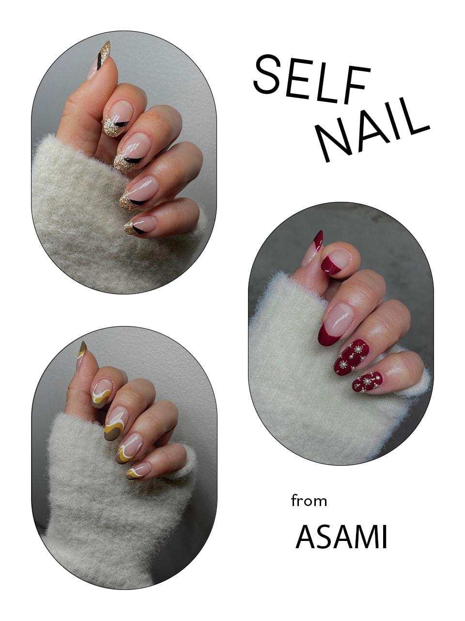 ASAMIさん
贅沢に煌めくグリッター×黒フレンチ