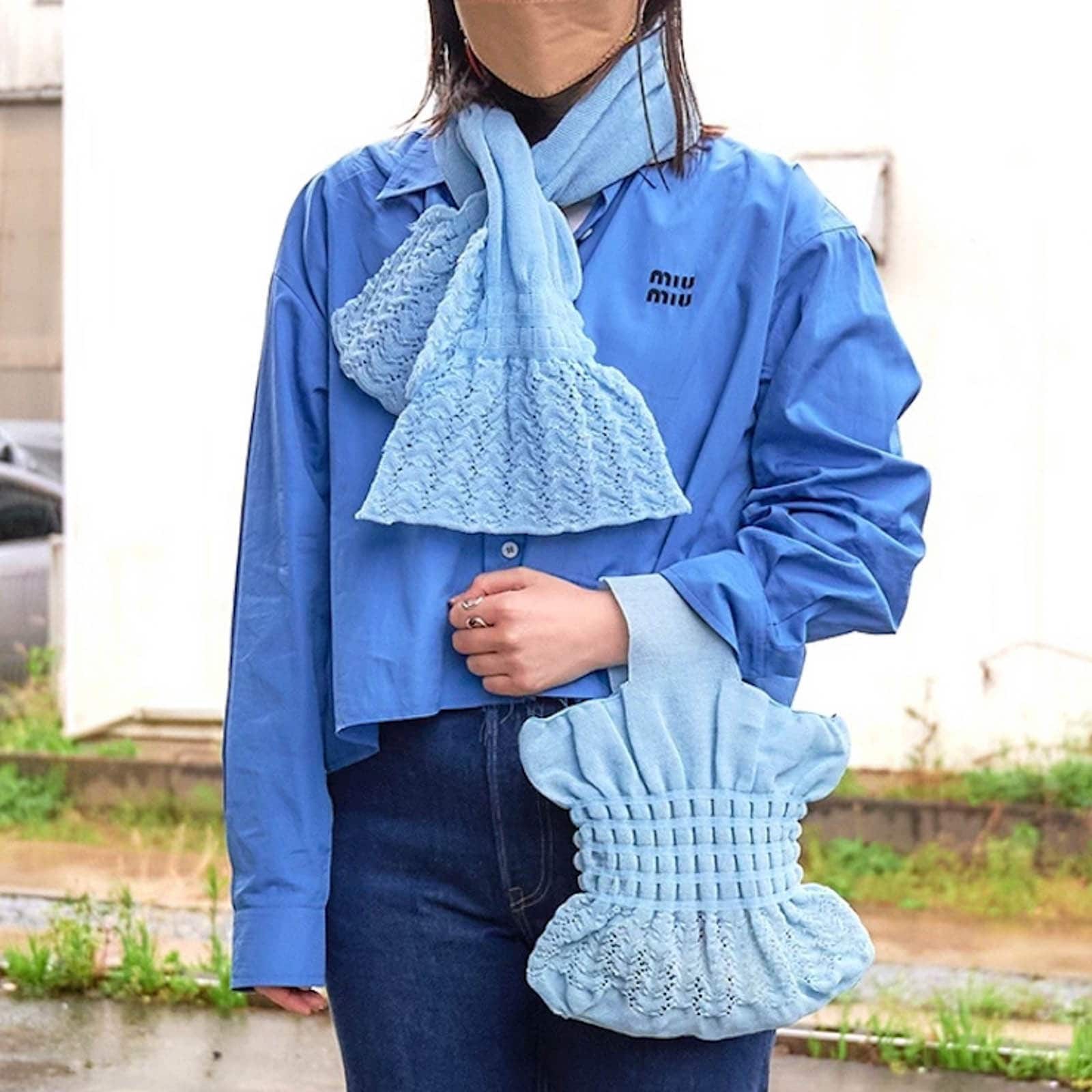 着古したセーターがバッグとスカーフに変身。〈マラミュート〉のRe:born企画を体験 - Slide:3