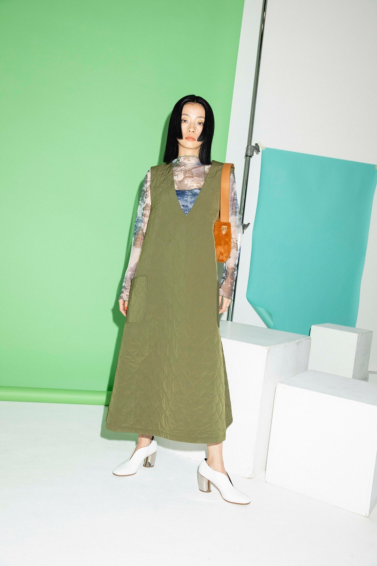 パデットワンピース - Slide:1