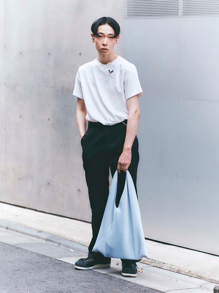 RYOTA モデル GINZA音楽スナップ 有線イヤホン 秋冬ファッション - Slide:1