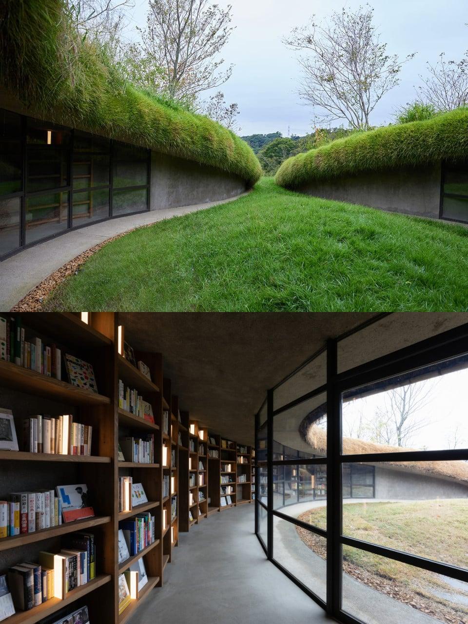 千葉県木更津市にある「地中図書館」