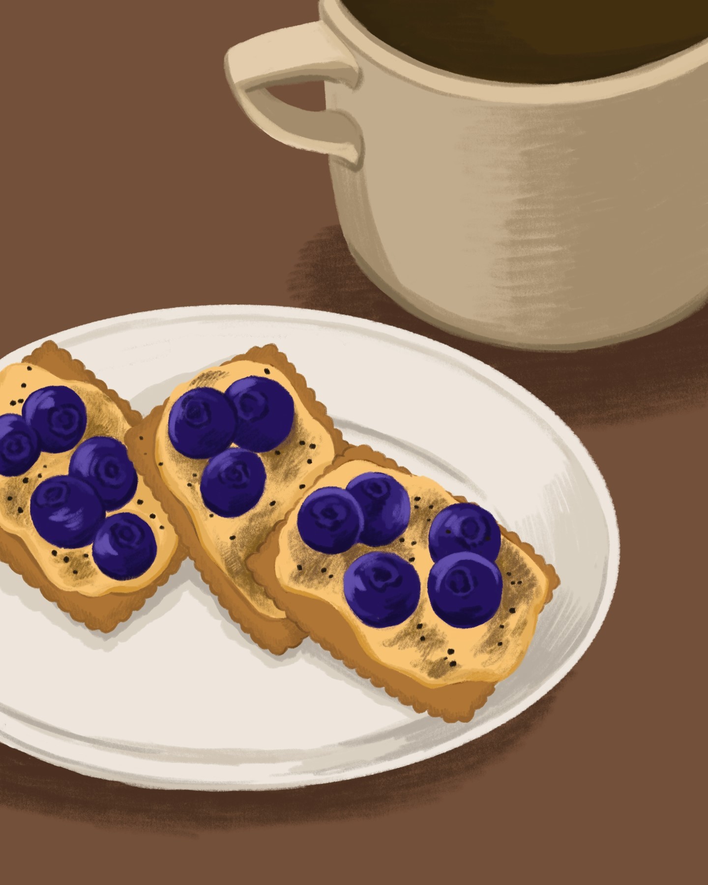 ブルーベリーとチーズのサブレ