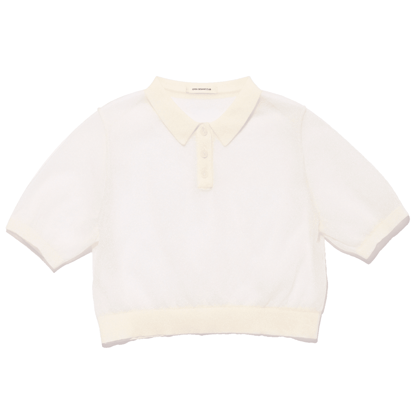 シースルーポロシャツ¥28,600(オープンセサミクラブ)03-6822-2147