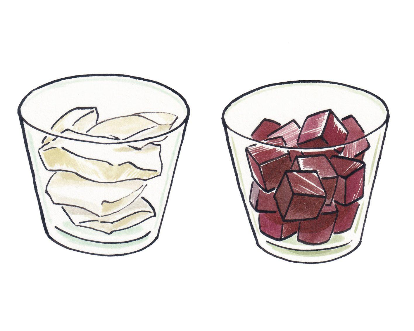 白いTシャツみたいな冷たいおやつ