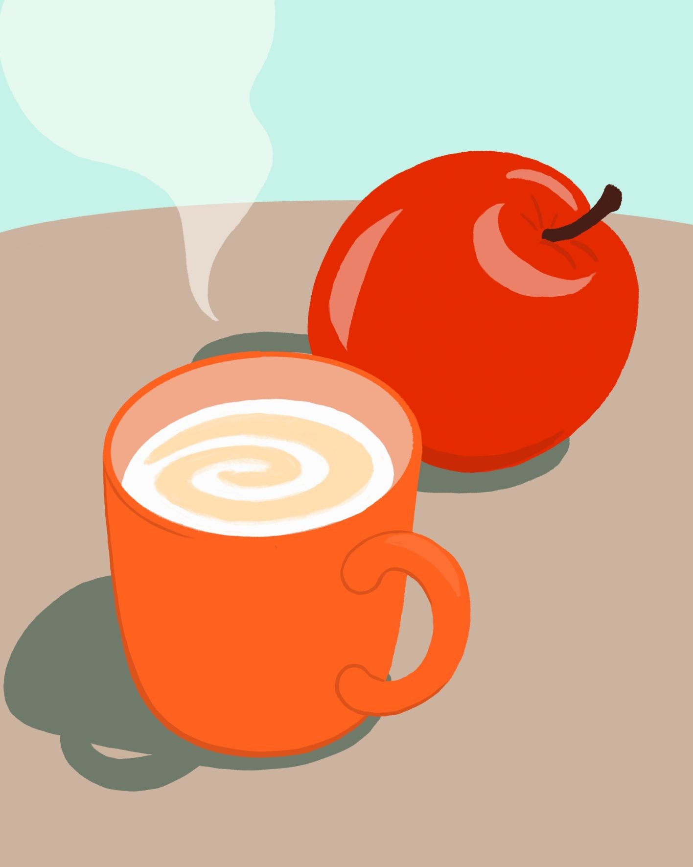 体を芯から温める「すりおろし林檎のジンジャーハニーミルク」