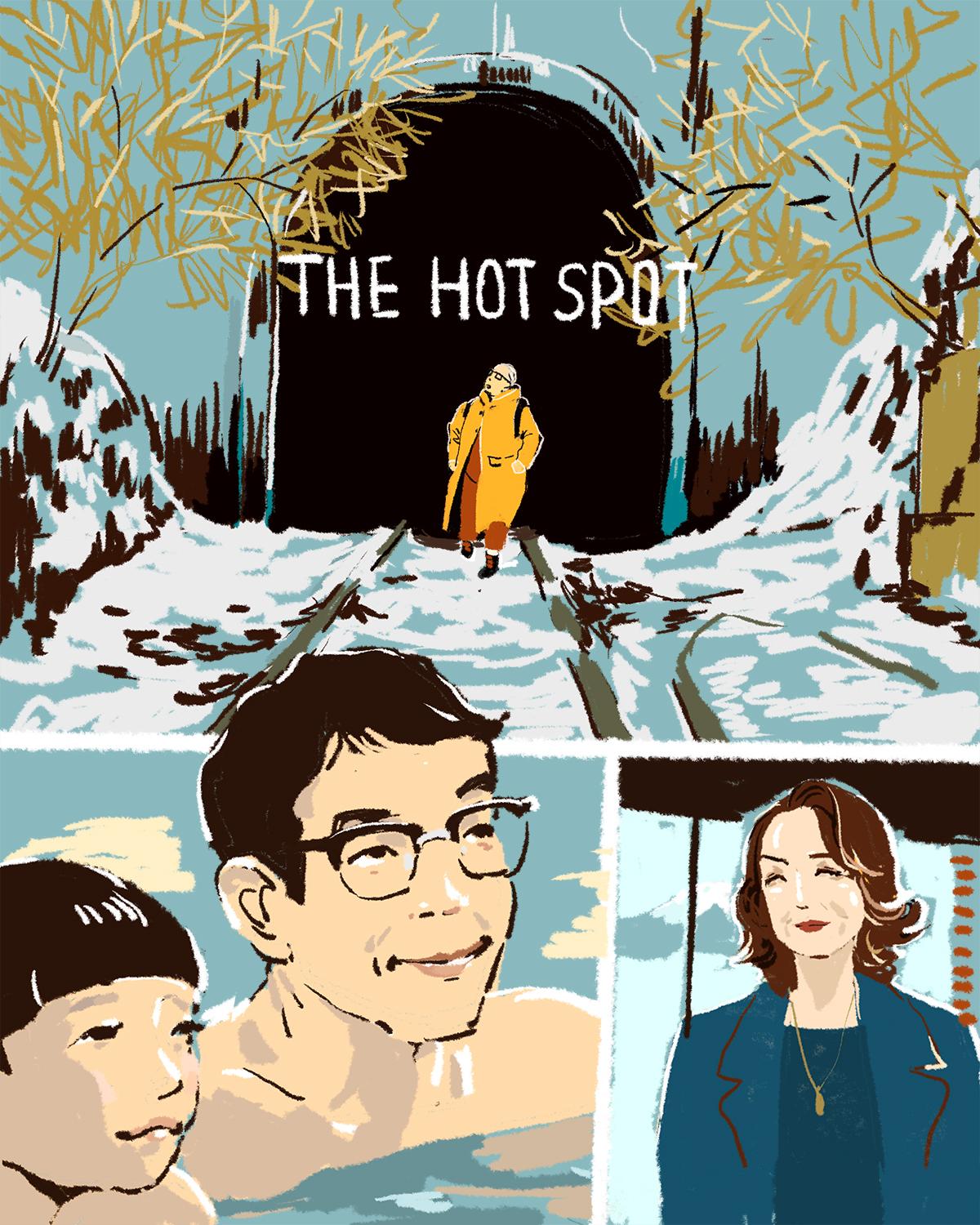 『ホットスポット』8話イメージイラスト/オカヤイヅミ(イラストでも全話振り返ります)