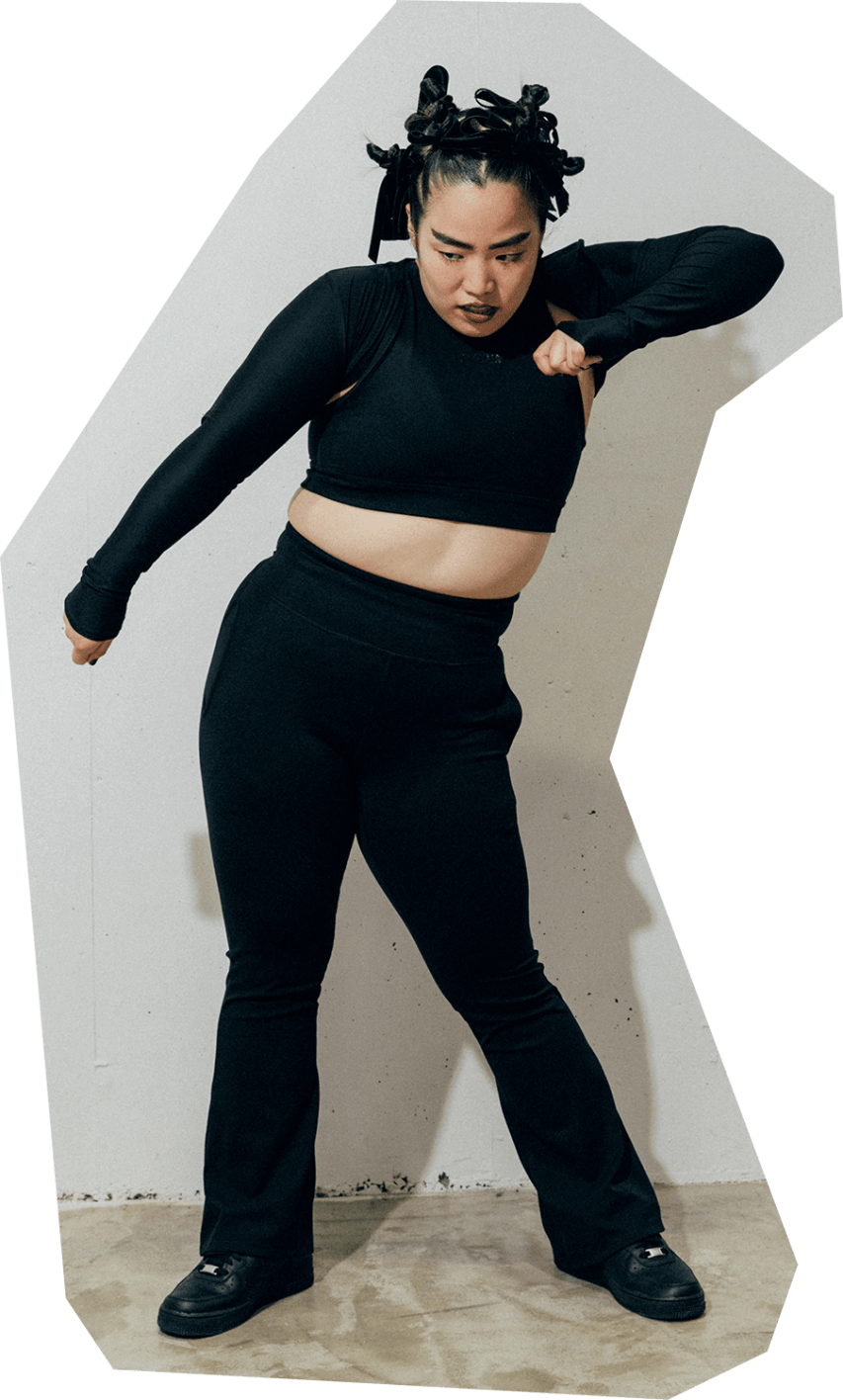 筋トレ熱が高じてゆりやんがフィットネスウェアを作った - Slide:1