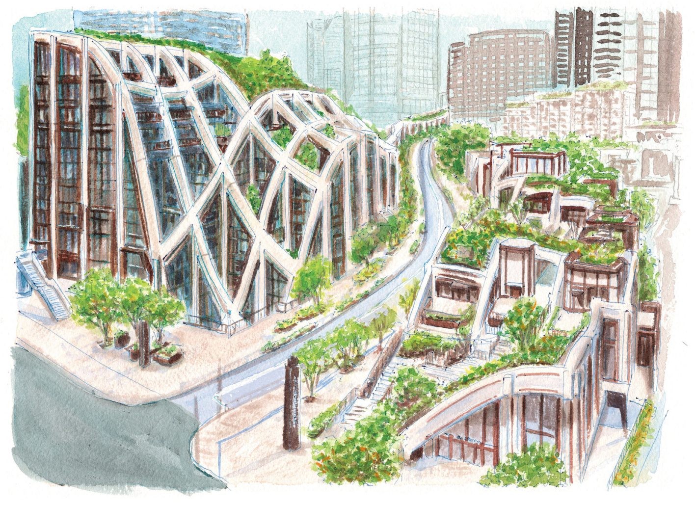 それ自体が新しい街のようなインパクトを持つ「麻布台ヒルズ」