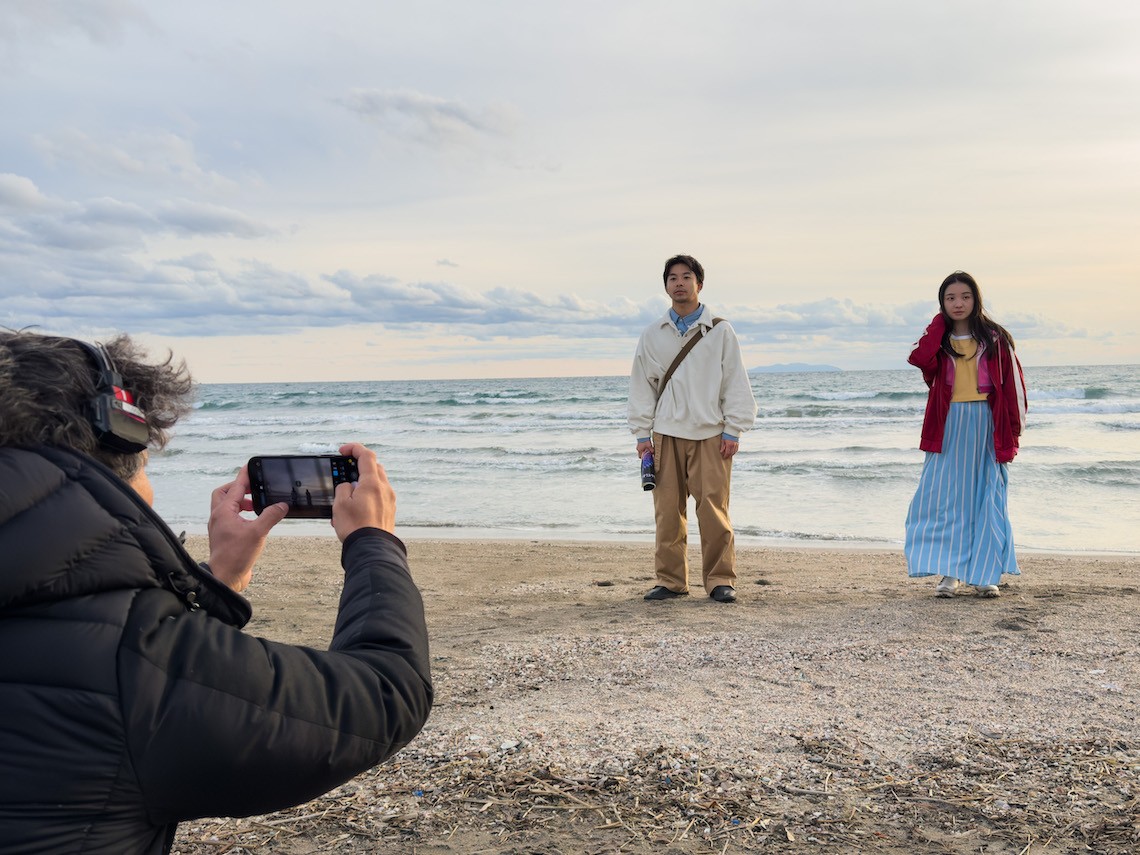 『ラストシーン』撮影風景。
