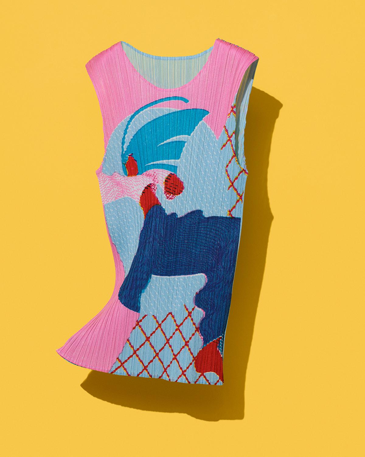 プリーツ プリーズ イッセイ ミヤケのトップ。