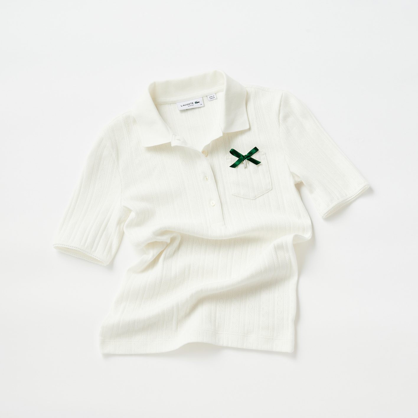 ラコステのニットポロ