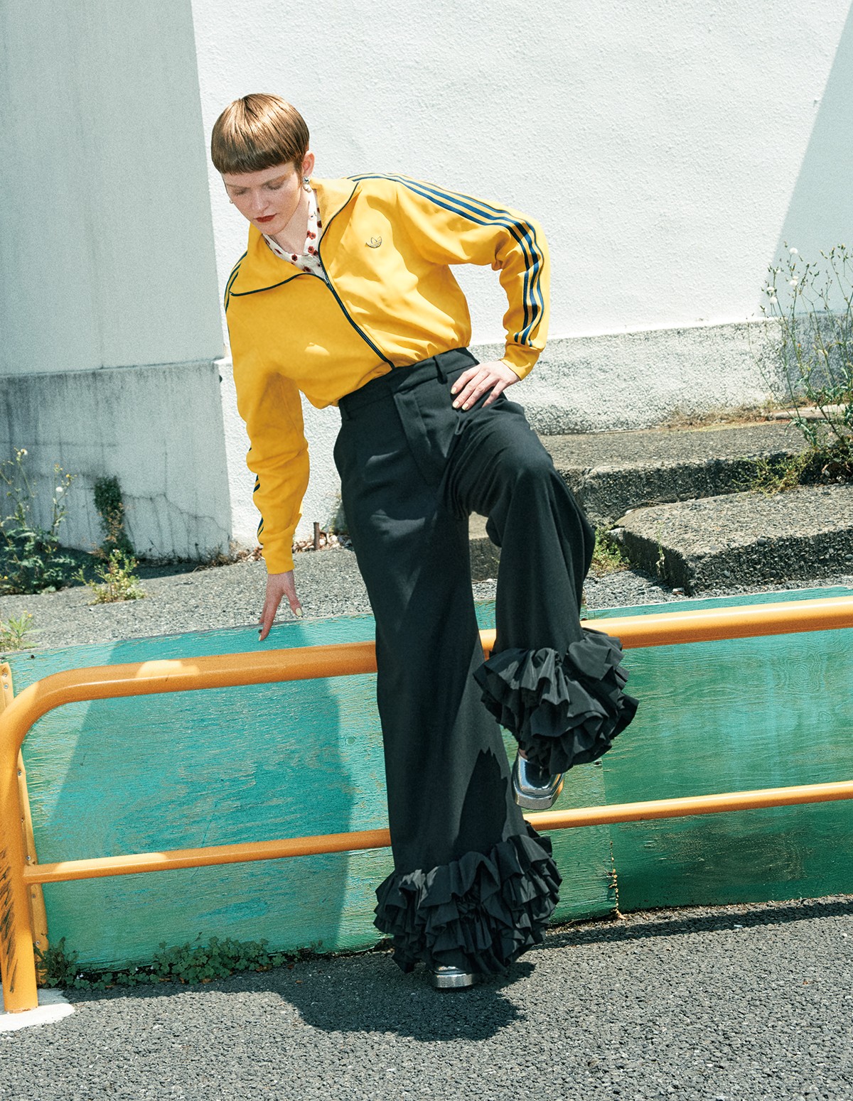 古着で作る、よそゆき顔のジャージースタイル