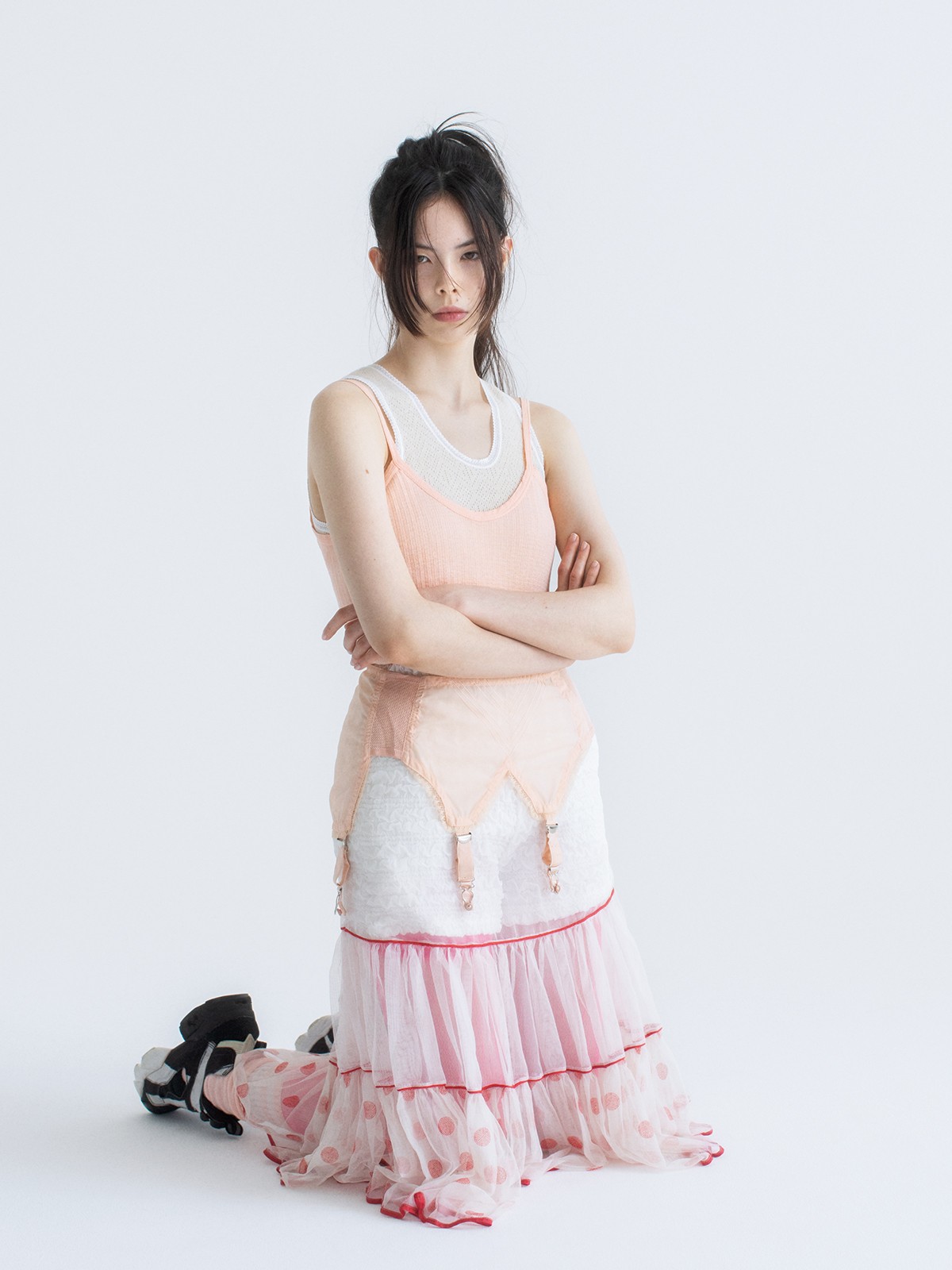 自由に重ねる、古着のアンダーウェア