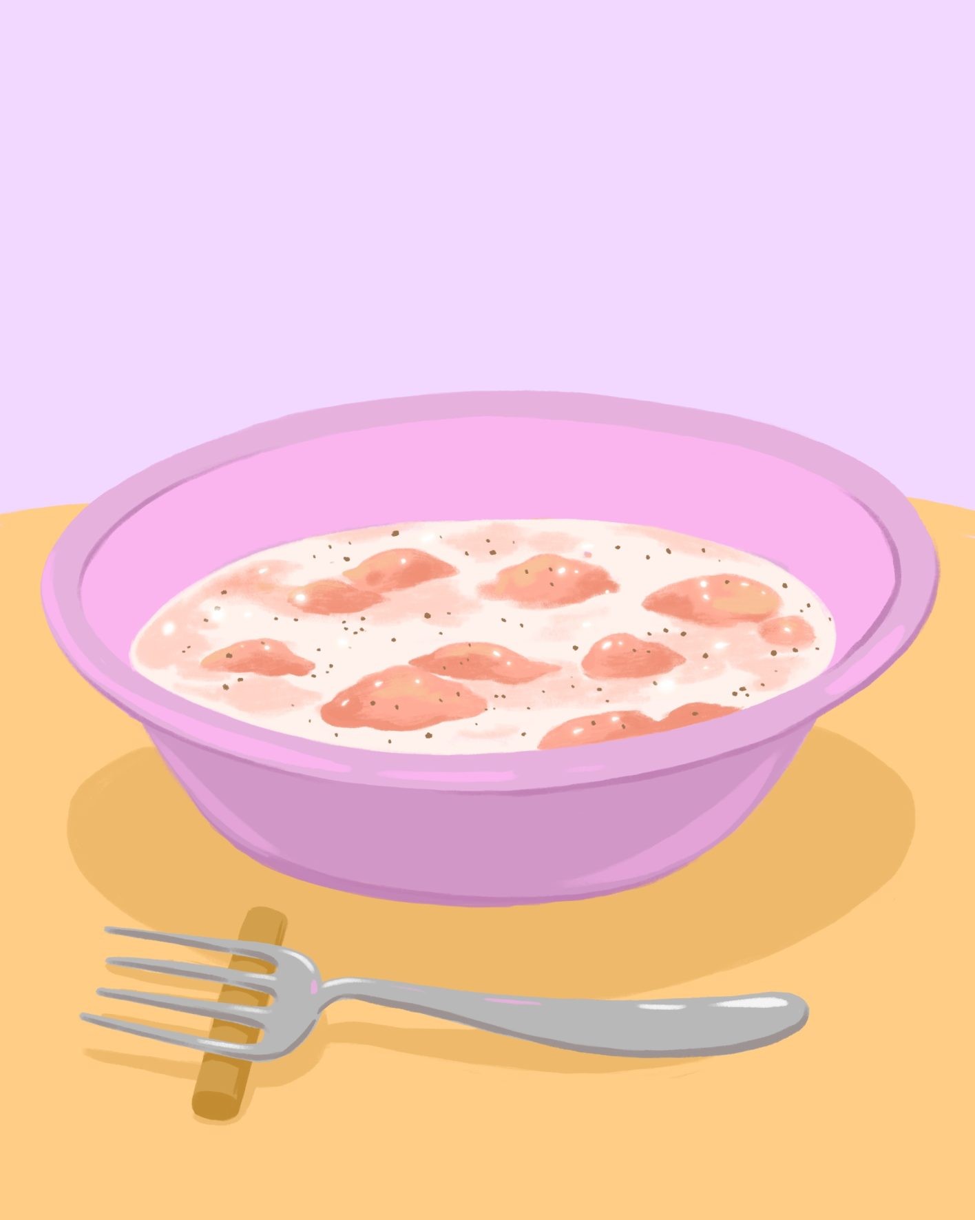 スパイス桃ミルク