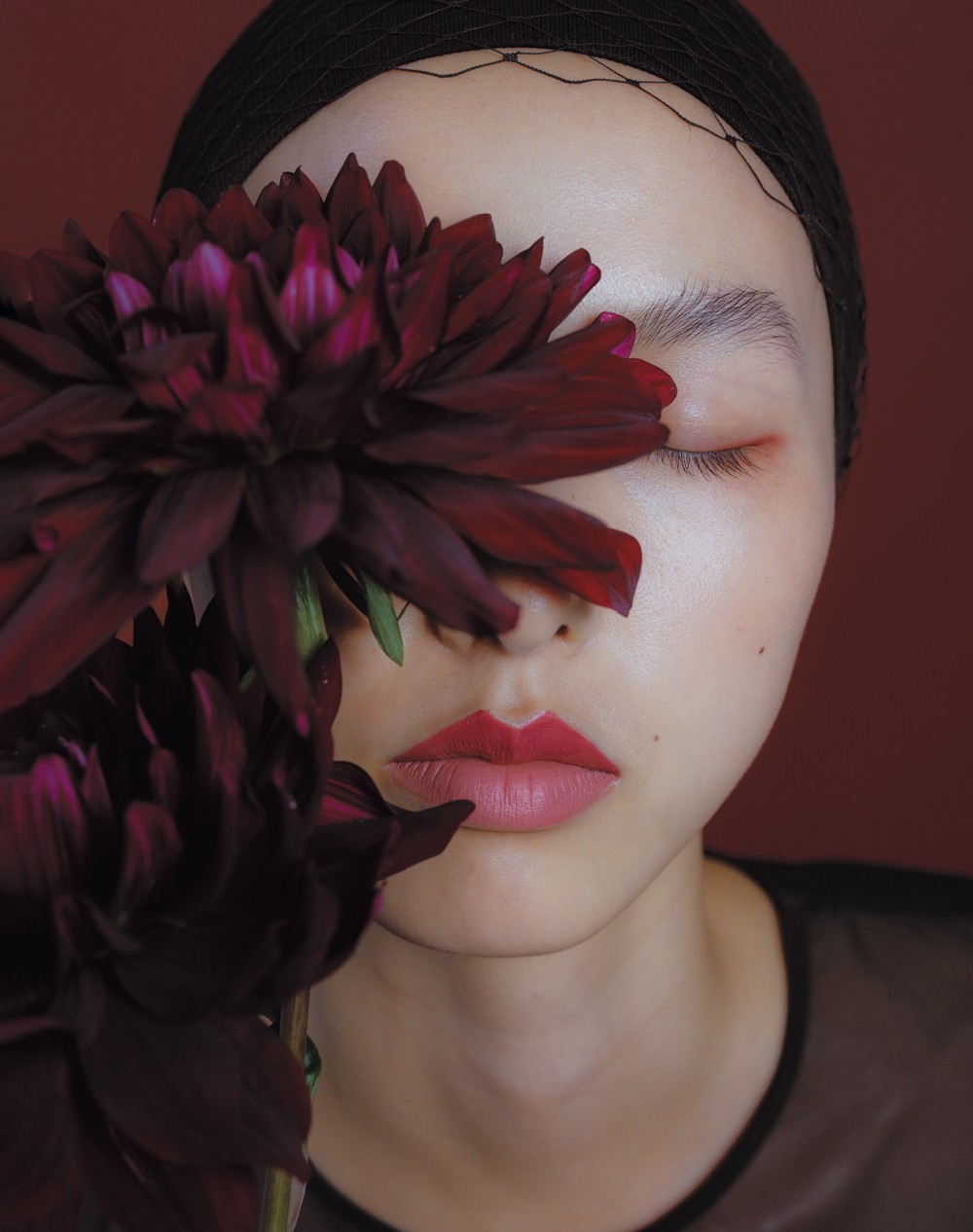 バイカラーリップ、モデル使用画像