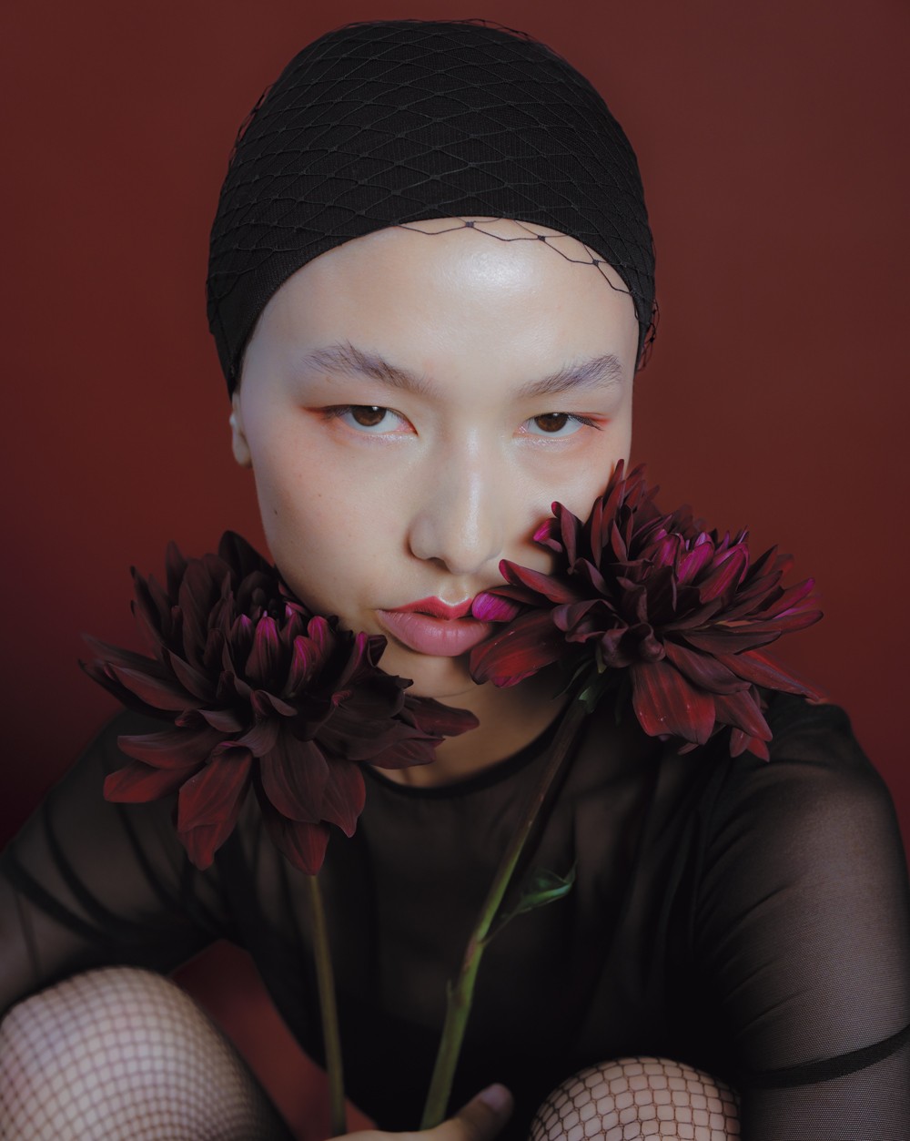 バイカラーリップ、モデル使用画像