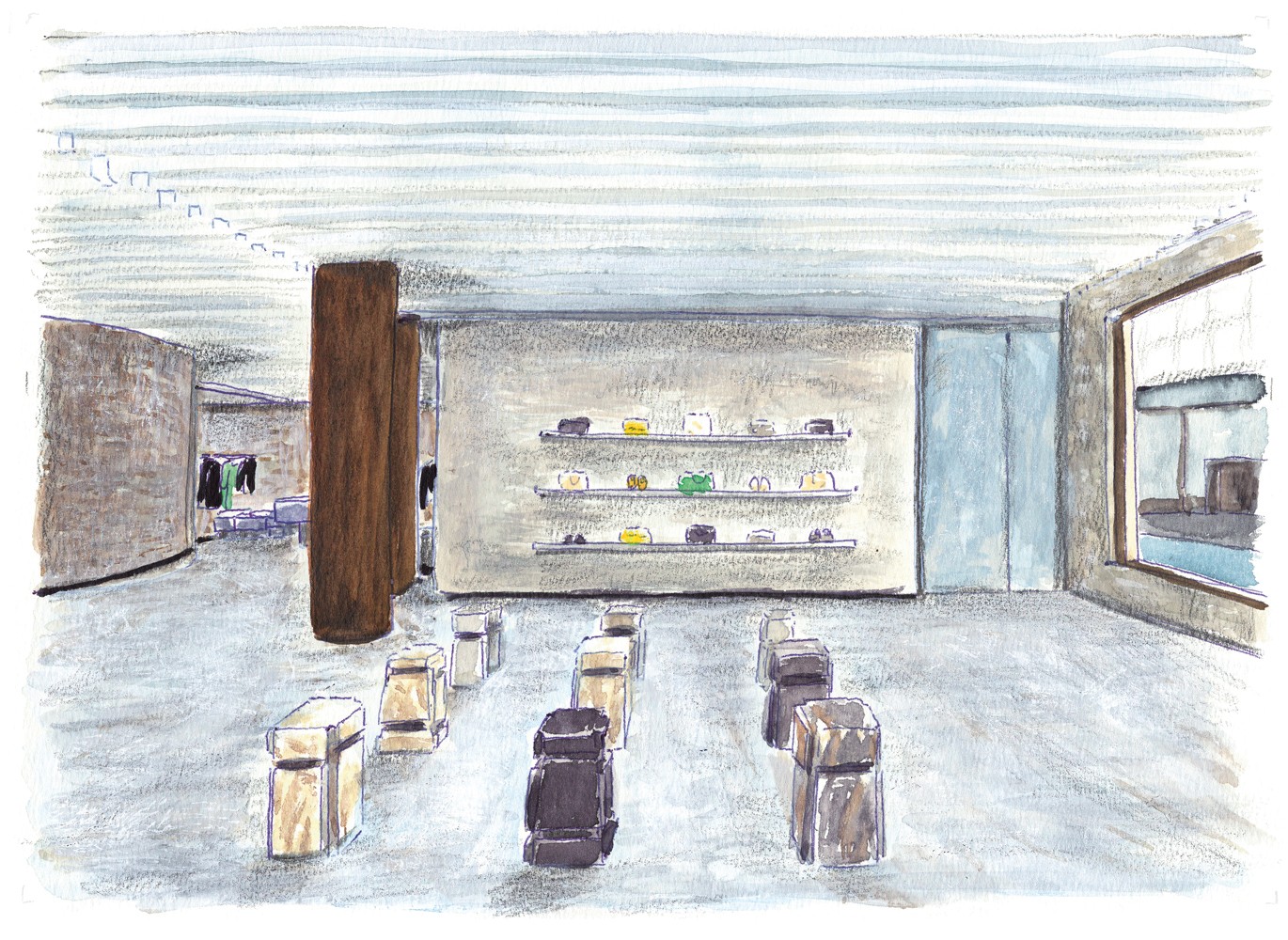 Hattaro Shinanoさんによるジル サンダー 銀座のイラスト