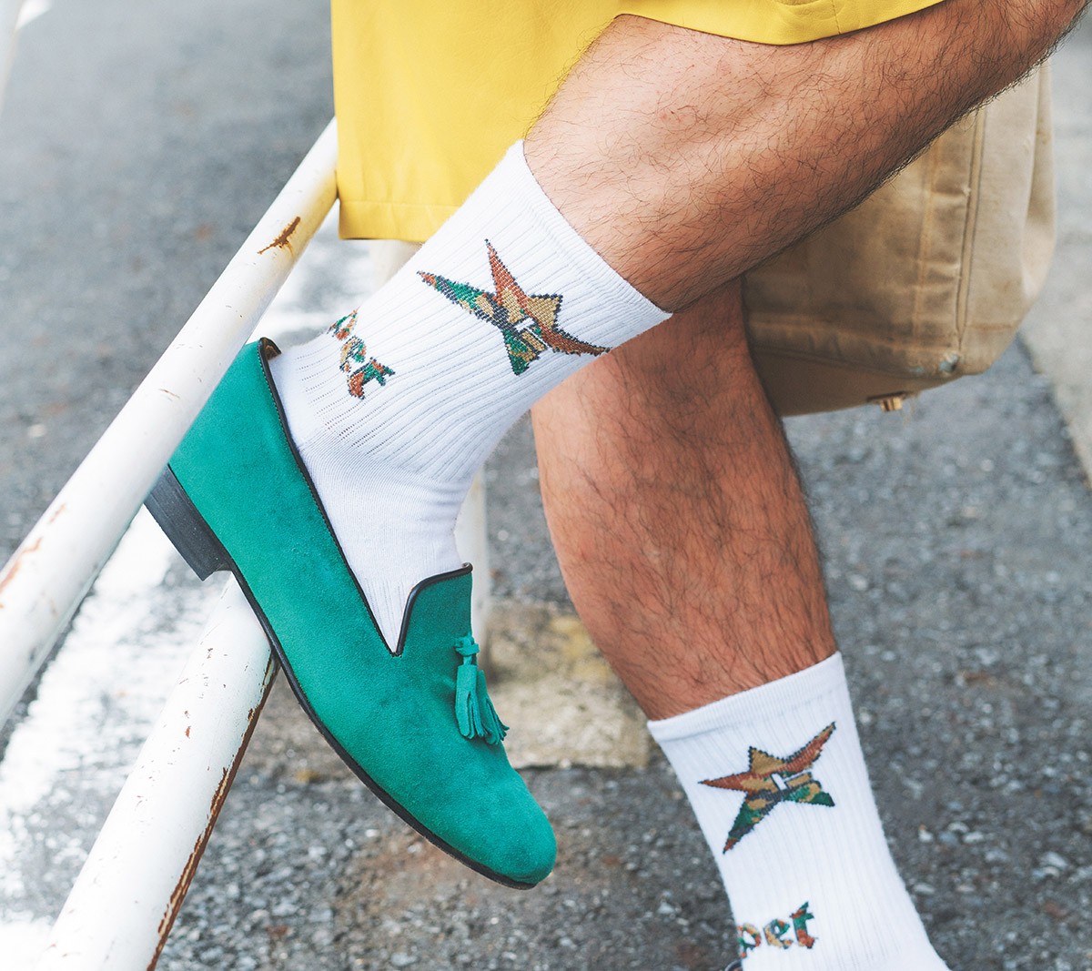 スターモチーフの靴下 - Slide:3