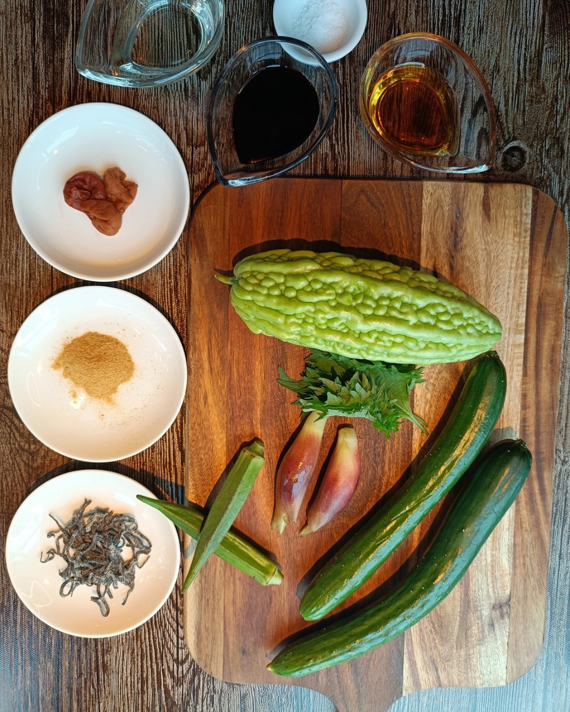 梅と塩昆布の和風ナムルたれ