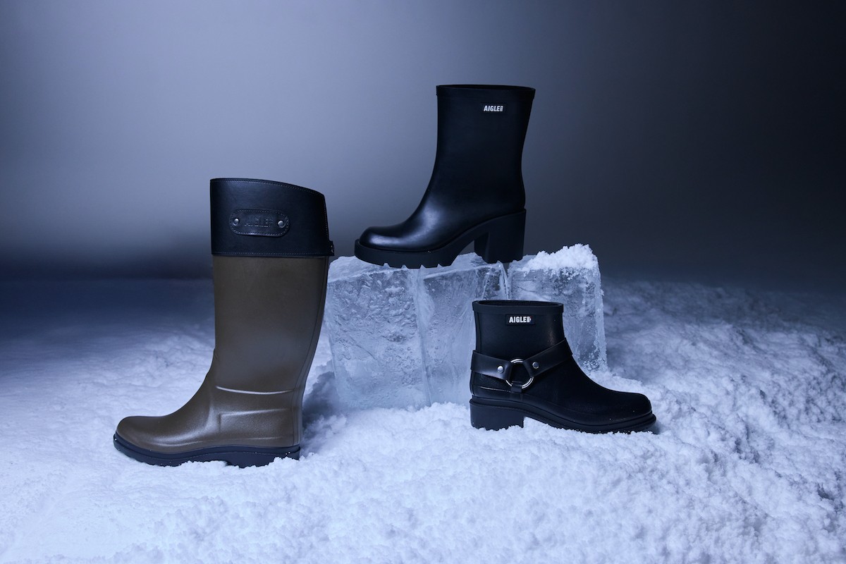 新登場エーグルのハイヒールラバーブーツ「モンソー」画像