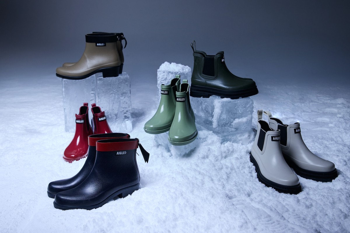 エーグルのベーシックなモデル、ショート丈の定番ブーツ画像