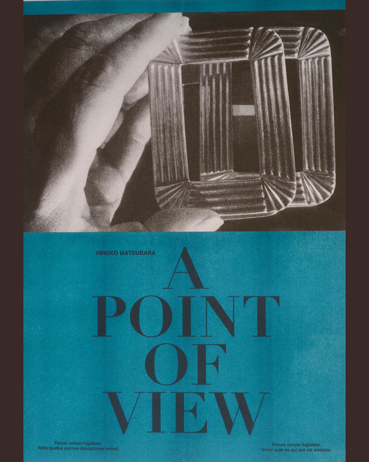 フォトグラファー松原博子による展示『A POINT OF VIEW 飾るということ。』